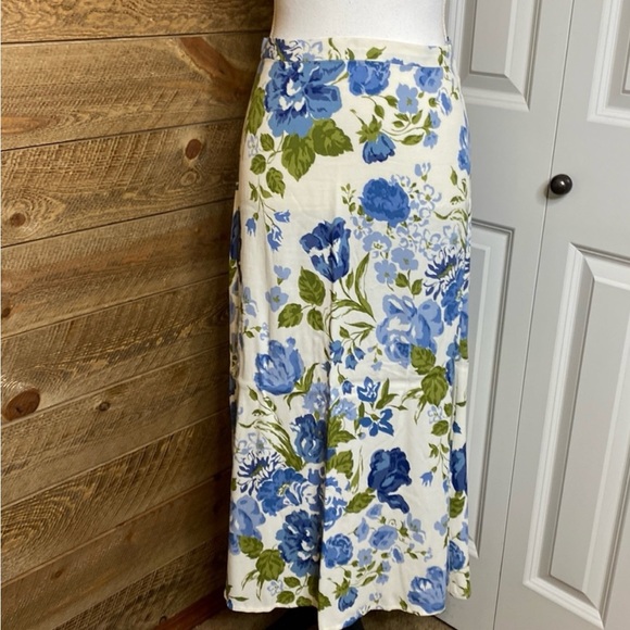 Reformation Bea A-line midi Skirt Sunnie Lucca Floral Print Size 4 - Picture 3 of 6